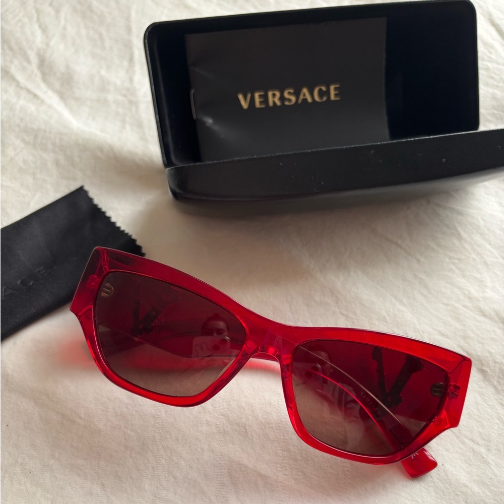 Vintage Red Versace Glasses